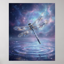 Póster Resplandor Cósmico de Dragonfly Estelar