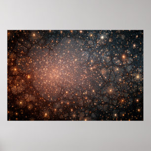 Póster Resplandor de la Red Cósmica de la Nebulosa Fractu