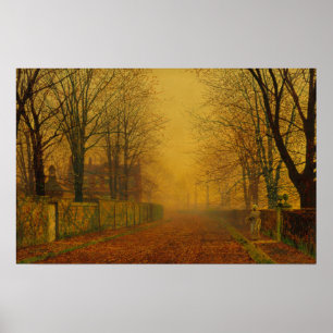 Póster Resplandor de tarde de Juan Atkinson Grimshaw