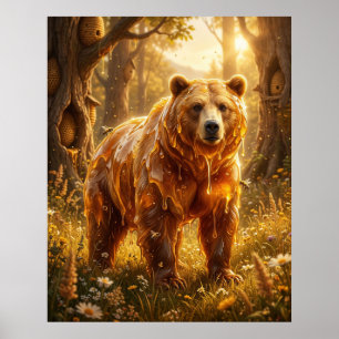 Póster Resplandor del Prado del Oso Mielero