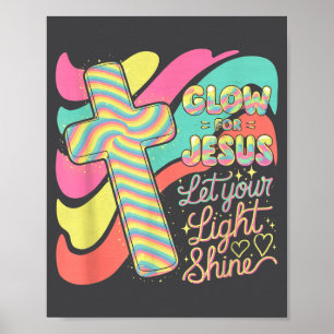 Póster Resplandor Para Jesús Fe Cristiana León Dios Crist