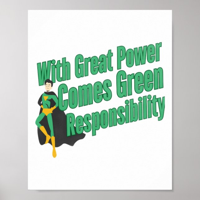 Póster Responsabilidad Verde (Frente)