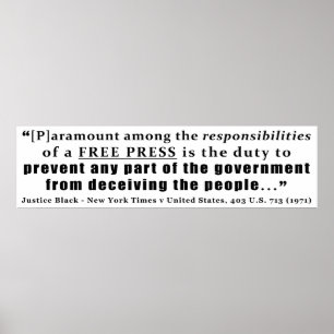 Póster Responsabilidades de una ley Funda de libertad de 