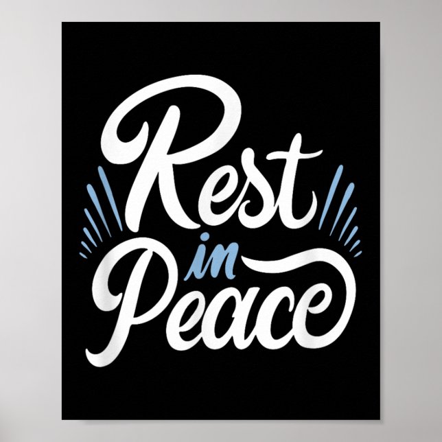 Póster Rest In Peace Humor And Motivation To Keep Pushing (Frente)