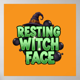 Póster Rest Witch Face Tee