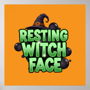 Póster Rest Witch Face Tee