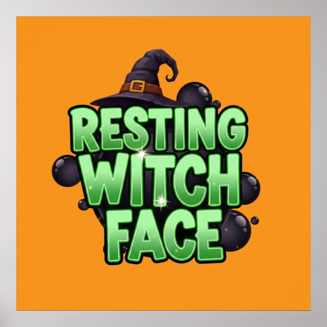 Póster Rest Witch Face Tee (Frente)