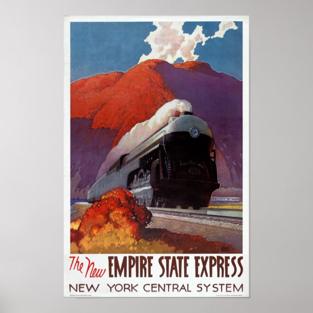 Póster Restablecer afiche de la época de Empire State Exp (Frente)