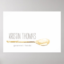 Póster Restauración de Cuchara de Agua, Poster Chef