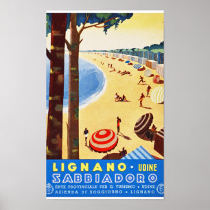 Póster Restauración de la Poster de Viajes Vintage de Lig