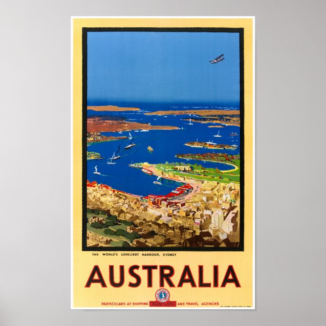 Póster Restauración de Poster de viajes de cosecha austra (Frente)