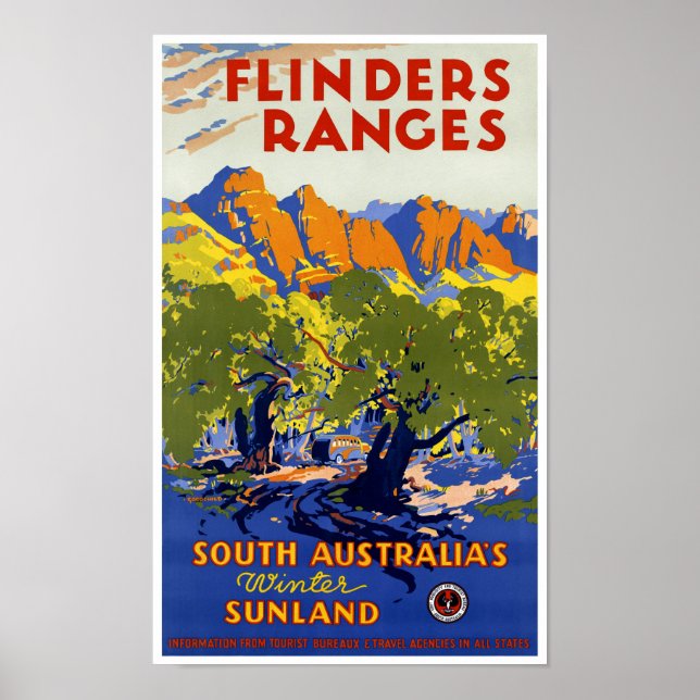 Póster Restauración de Poster de viajes de cosecha austra (Frente)