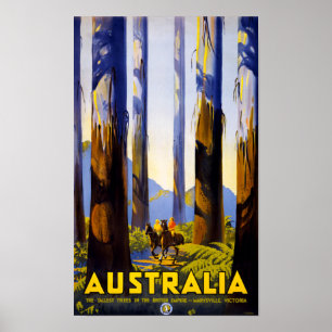 Póster Restauración de Poster de viajes de cosecha austra