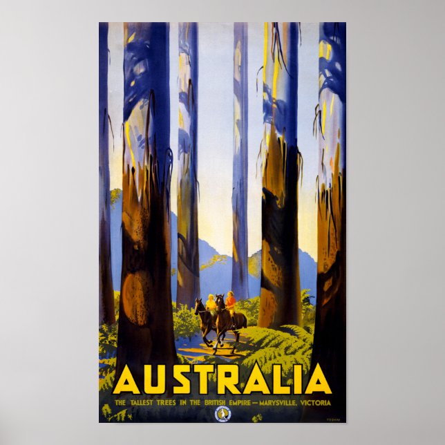 Póster Restauración de Poster de viajes de cosecha austra (Frente)