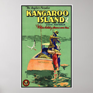 Póster Restauración de Poster de viajes de cosecha austra