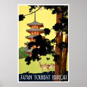 Póster Restauración de Poster de viajes de cosecha de Jap