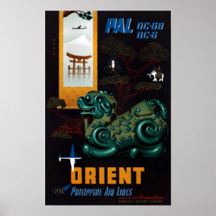 Póster Restauración de Poster de viajes de época de Filip