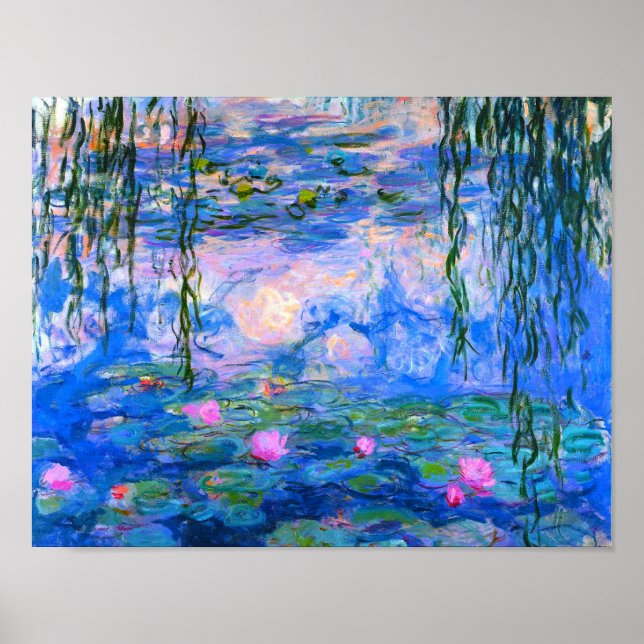 Póster Restauración de Water Lilies Claude Monet (Frente)