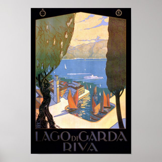 Póster Restauración del cartel de la época del Lago de Ga (Frente)