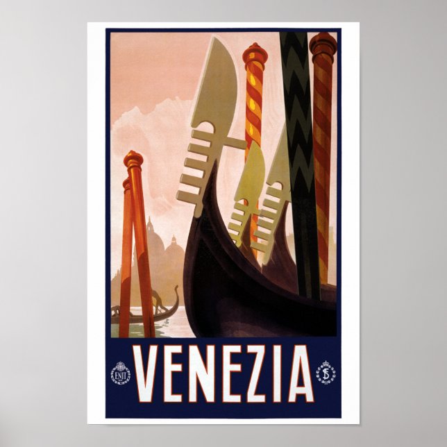 Póster Restauración del cartel de Venecia Italia (Frente)