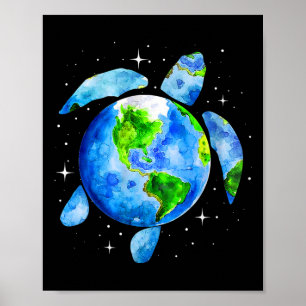 Póster Restauración del Día de la Tierra Salvar al planet