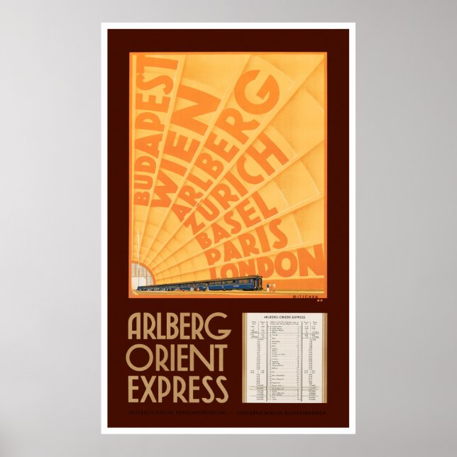 Póster Restauración del Poster de Viajes de Austria Vinta (Frente)