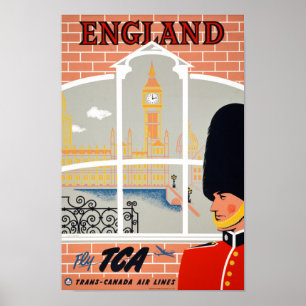 Póster Restauración del Poster de Viajes de Inglaterra Vi