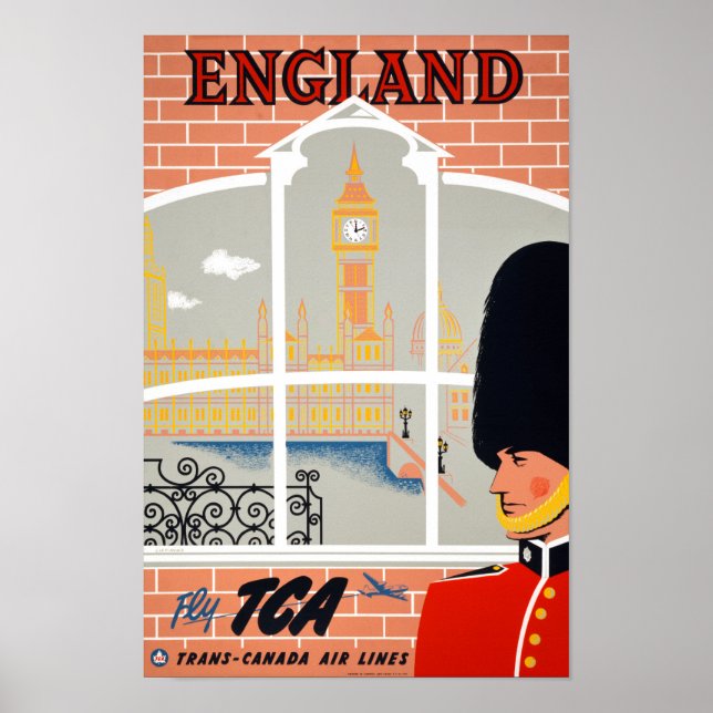 Póster Restauración del Poster de Viajes de Inglaterra Vi (Frente)