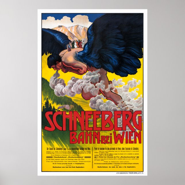Póster Restauración del Poster de Viajes de Viena de Aust (Frente)