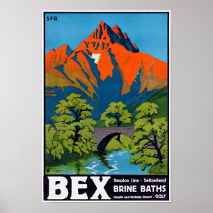 Póster Restauración del Poster de Viajes Vintage de Bex S