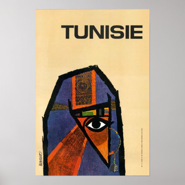 Póster Restauración del viaje de cosecha en Túnez (Frente)