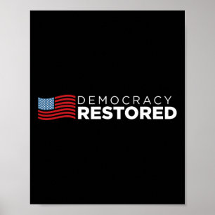 Póster Restaurado 20 de enero de 2021 Biden Harris