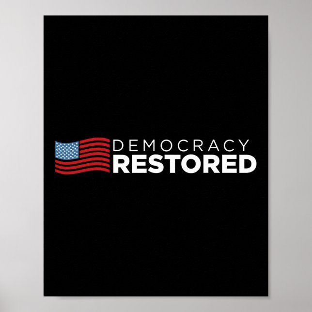Póster Restaurado 20 de enero de 2021 Biden Harris (Frente)