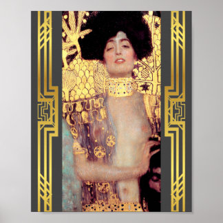 Póster Restaurado Klimt Judith Holofernes Art Nouveau Dec