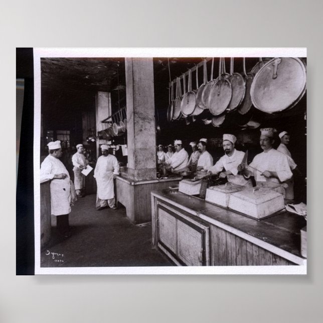 Póster Restaurante de cocina Delmonico, New York NY (Frente)