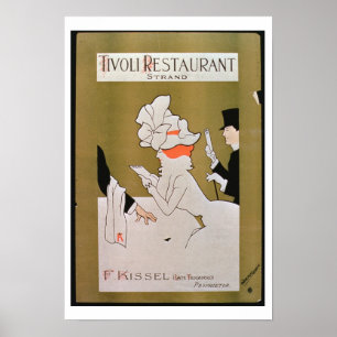 Póster "Restaurante de Tivoli, filamento", Londres (litho
