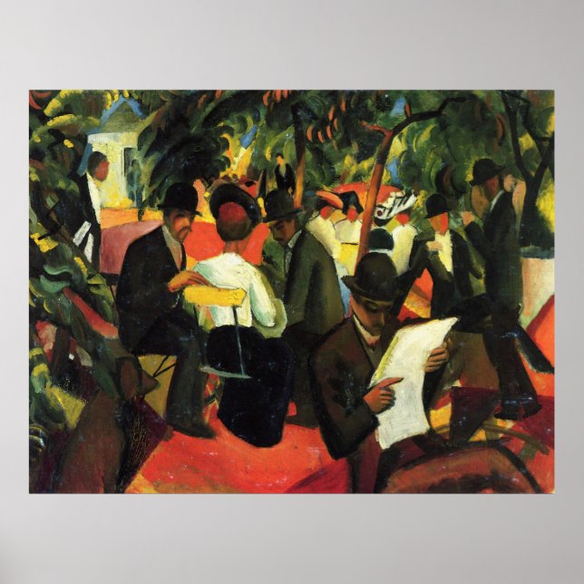 Póster Restaurante Garden, por August Macke (Frente)