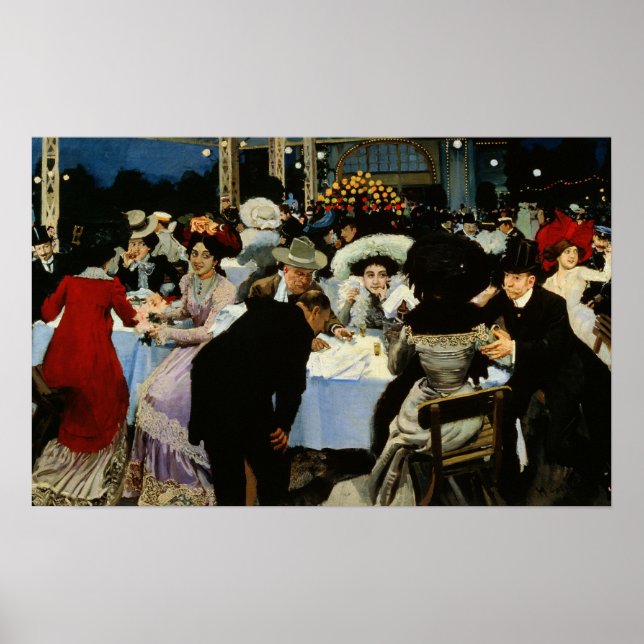 Póster Restaurante nocturno (Frente)