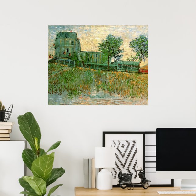 Póster Restaurante Sirene, Asnières de Vincent van Gogh (Oficina en casa)