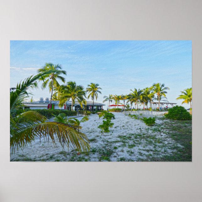 Póster Restaurante tropical en las Bahamas (Frente)