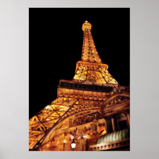 Póster Restaurante Vegas - París - Torre Eiffel