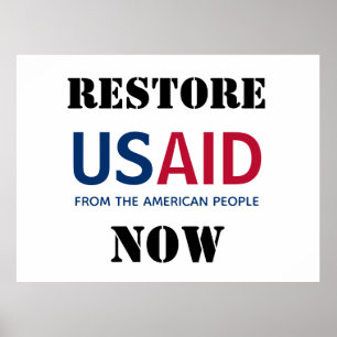 Póster Restaurar USAID Ahora