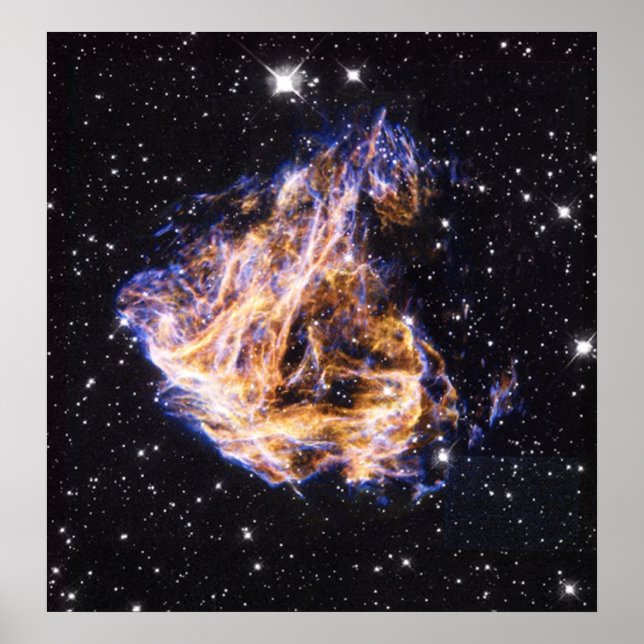 Póster Resto de la Supernova de la NASA en foto espacial (Frente)