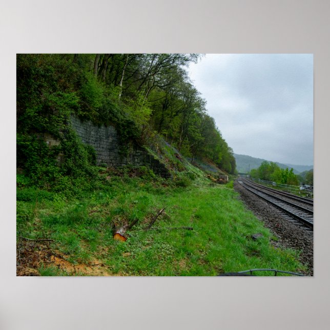 Póster Restos de la Estación de Ferrocarril de Eastwood (Frente)