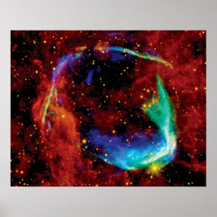 Póster Restos de Supernova RCW 86 - Foto del telescopio e