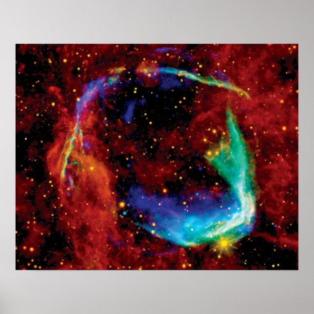 Póster Restos de Supernova RCW 86 - Foto del telescopio e (Frente)