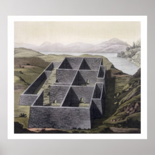 Póster Restos de un palacio del inca en Callo, Perú, del