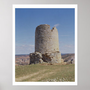 Póster Restos de una torre de la ciudad de 'Uxama Argelae