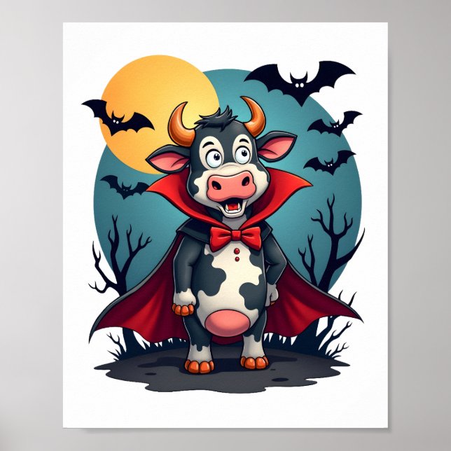 Póster Resucita la vaca Drácula (Frente)