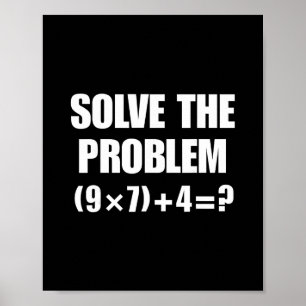 Póster Resuelve El Problema 67 Meme Seis Siete Elemental 